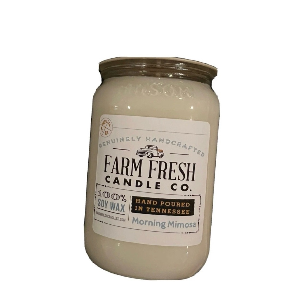 Farm Fresh Candle Co. Morning Mimosa Candle 100% Soy Wax 16 Oz Brand New